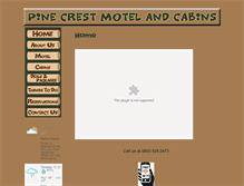Tablet Screenshot of pinecrestmotelandcabins.com